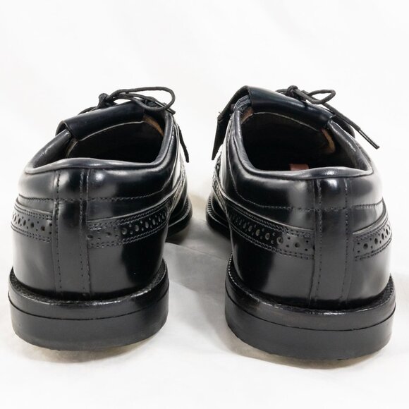 Vintage Dexter Medina Golf Shoes Black Brogue Cap Toe Kiltie Derby 11.5D - Picture 5 of 8